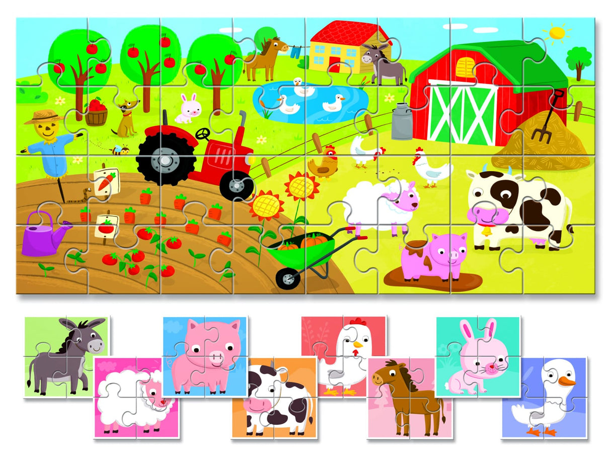 Baby Puzzle - Ferma, Ludattica,2-3, 32 piese