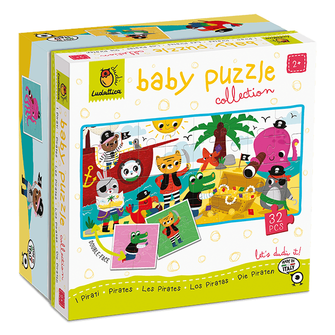 Baby Puzzle - Pirați, Ludattica, 2-5 ani, 32 piese