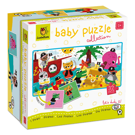 Baby Puzzle - Pirați, Ludattica, 2-5 ani, 32 piese