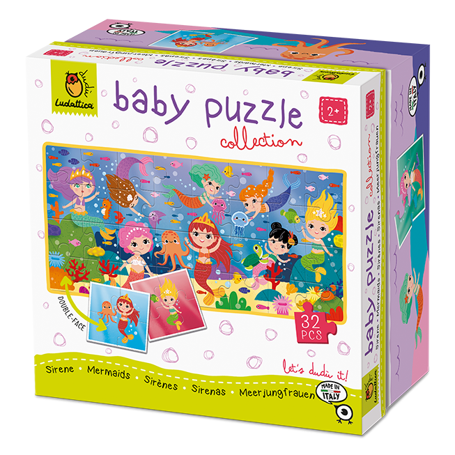 Baby Puzzle - Sirene, Ludattica, 2 - 5 ani