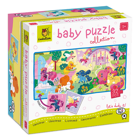 Baby Puzzle - Unicorni, Ludattica, 2-5 ani, 32 piese