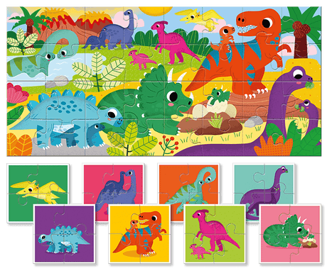 Baby Puzzle - Dinozauri, Ludattica, 2-5 ani, 32 piese