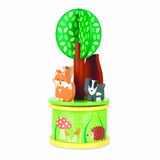 Carusel muzical cu animale de padure, Orange Tree Toys, 0 luni+