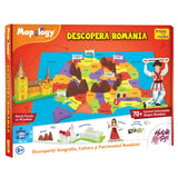 Puzzle Harta Romaniei cu forme de relief 3D