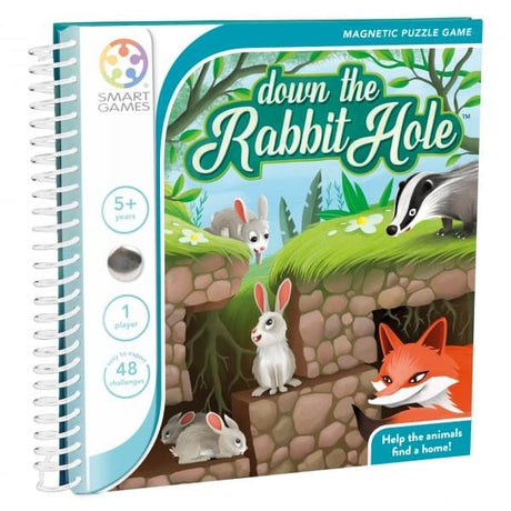 Smart Games - Down the Rabbit Hole, joc de logica cu 48 de provocari, 6 ani+