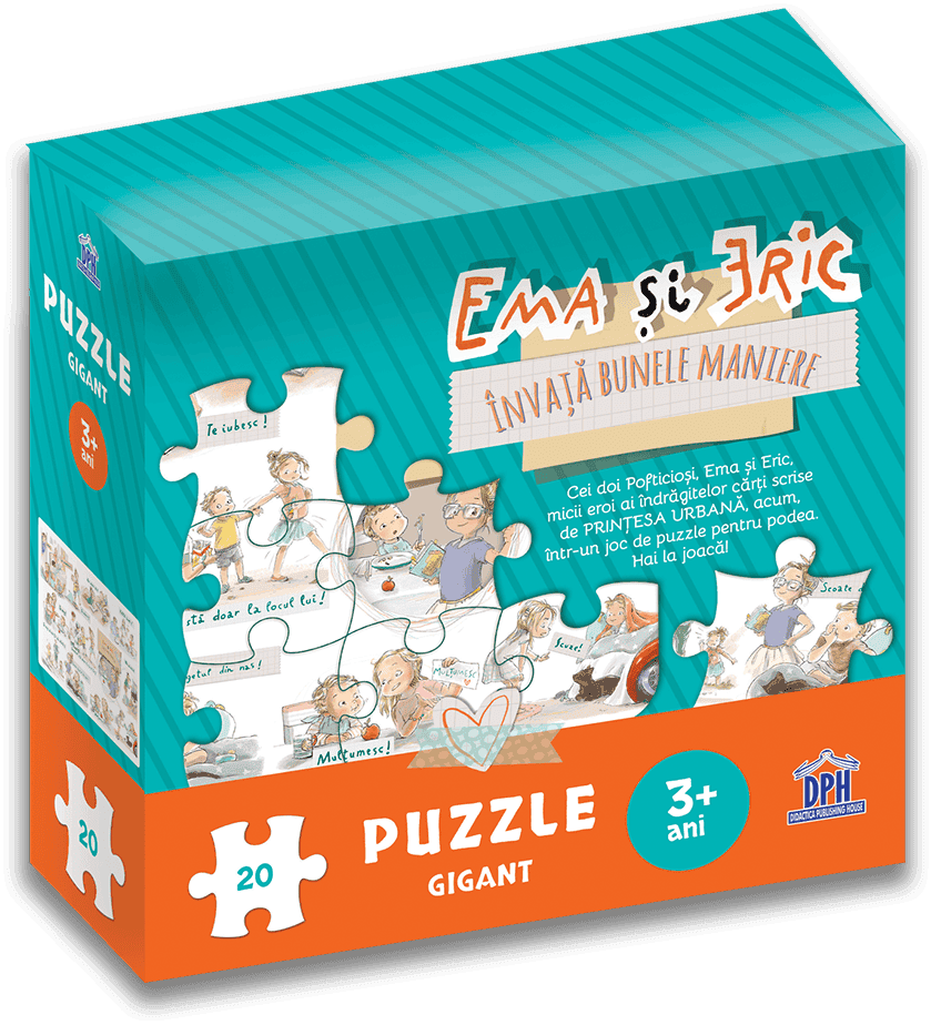 Ema si Eric invata bunele maniere - Puzzle gigant, DPH, 2-3 ani +