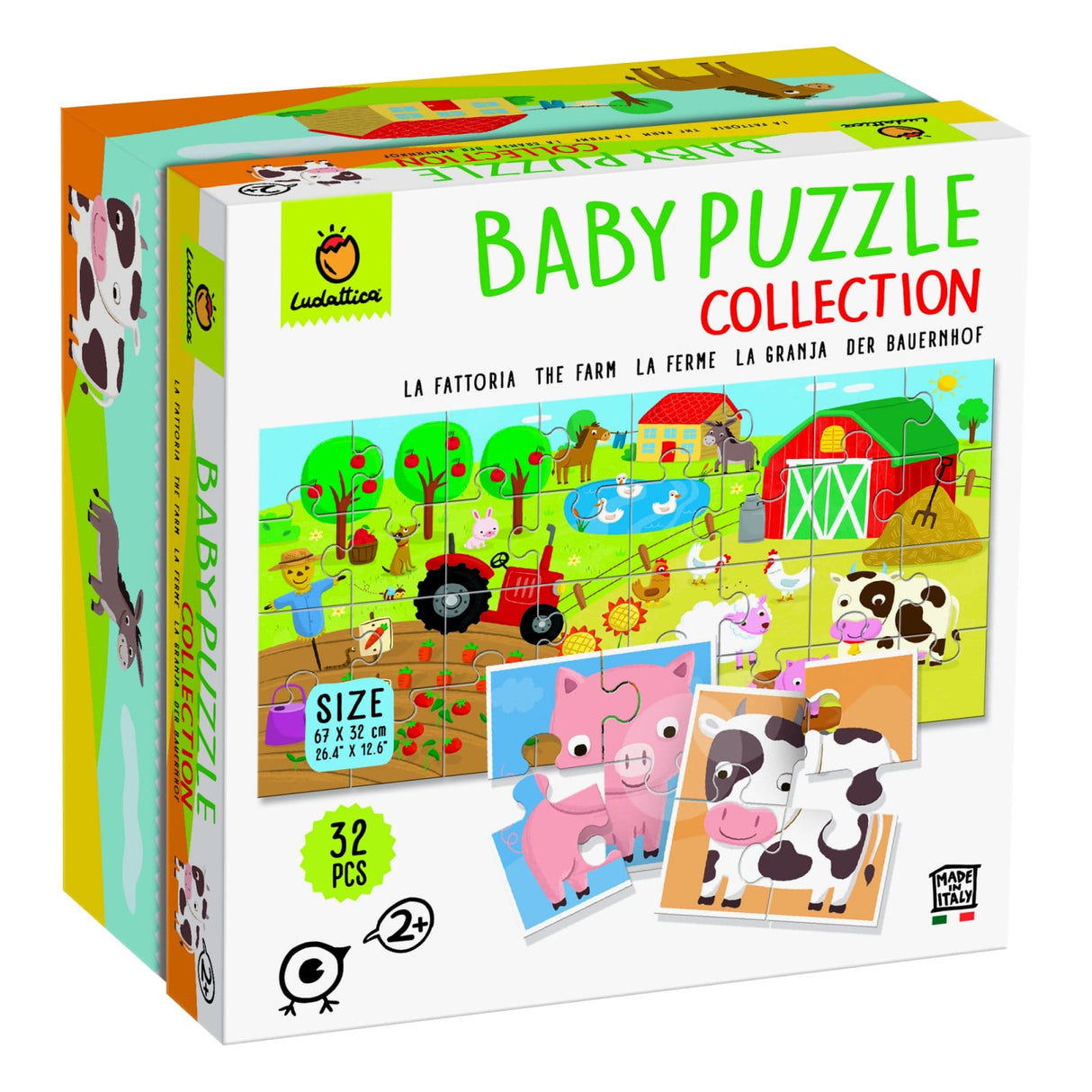 Baby Puzzle - Ferma, Ludattica,2-3, 32 piese