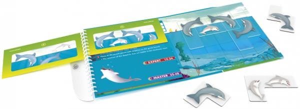 Smart Games - Flippin Dolphins, joc de logica cu 48 de provocari, 6 ani+