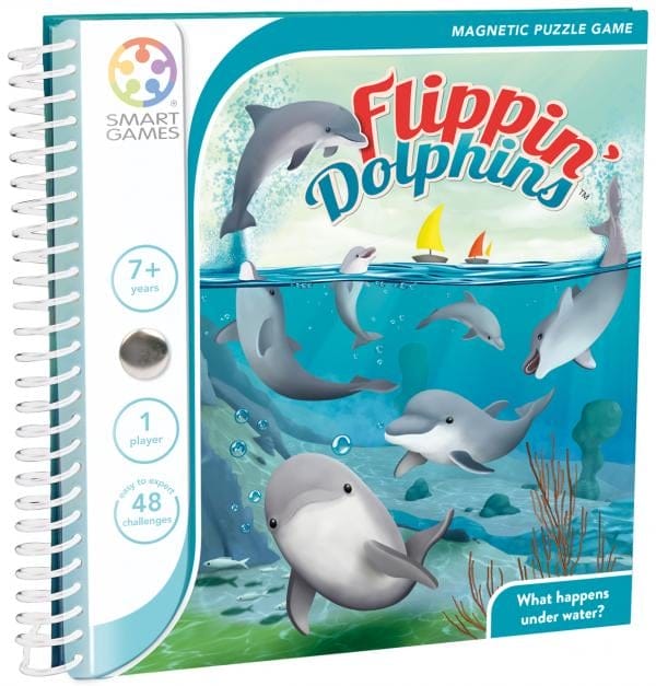 Smart Games - Flippin Dolphins, joc de logica cu 48 de provocari, 6 ani+