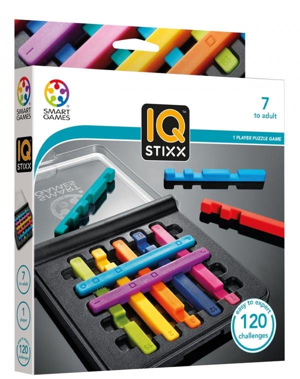 Smart Games - IQ Stixx, joc de logica cu 120 de provocari, 7+ ani