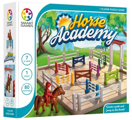 Smart Games - Horse Academy, joc de logica cu 80 de provocari, 7+ ani