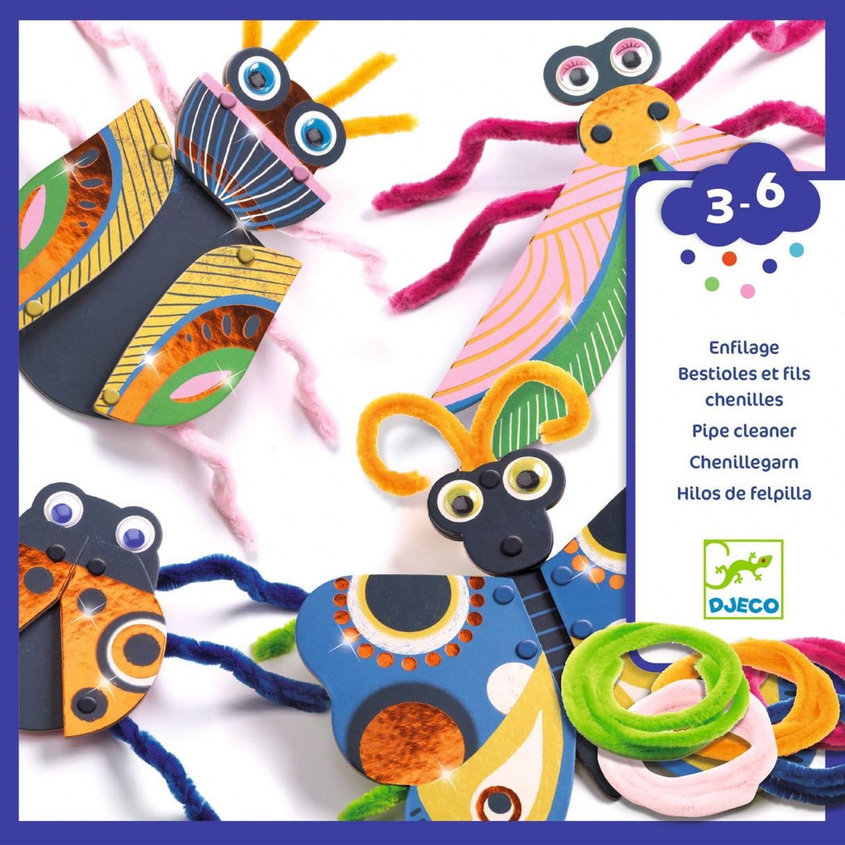 Joc creativ Insecte, Djeco, 3 - 6 ani