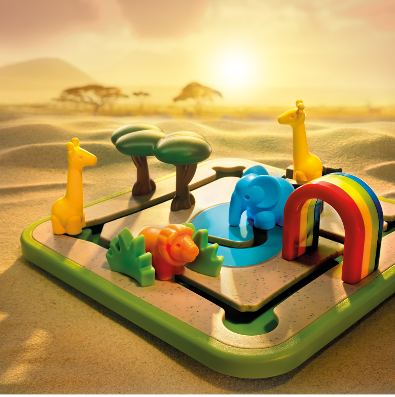 Smart Games - Safari Park Jr., joc de logica cu 60 de provocari, 3+ ani