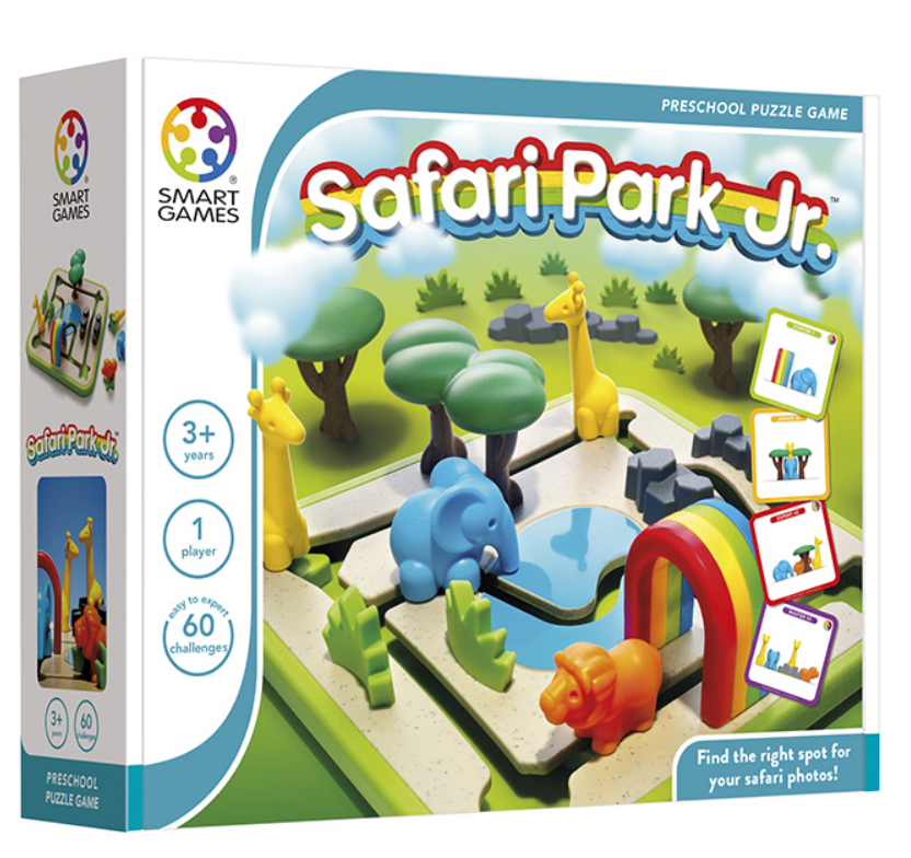 Smart Games - Safari Park Jr., joc de logica cu 60 de provocari, 3+ ani