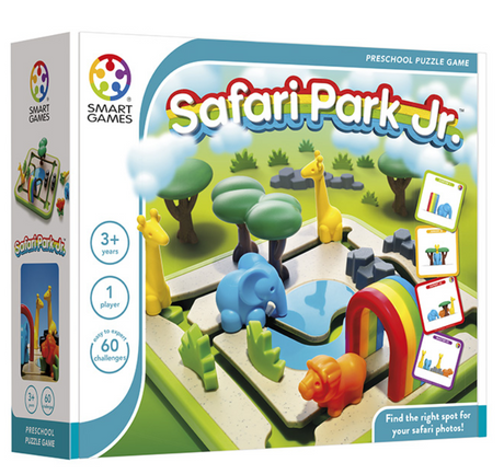 Smart Games - Safari Park Jr., joc de logica cu 60 de provocari, 3+ ani