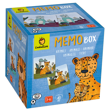 Joc de memorie Memobox, Animale, Ludattica,2-3 +