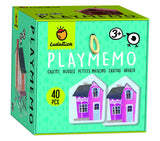 Joc de indemanare si memorie Playmemo, Case, Ludattica,2-3 +