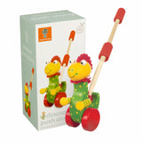 Jucarie de impins dinozaur, Orange Tree Toys