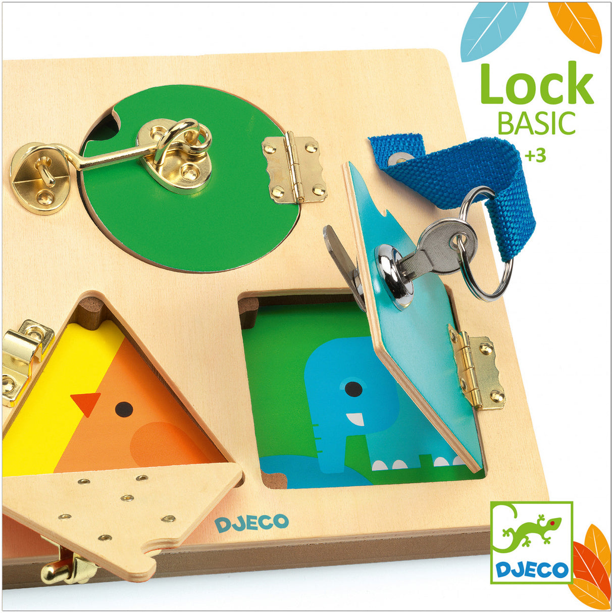 Jucarie educativa Sisteme de inchidere Lock Basic Djeco, 3 ani+