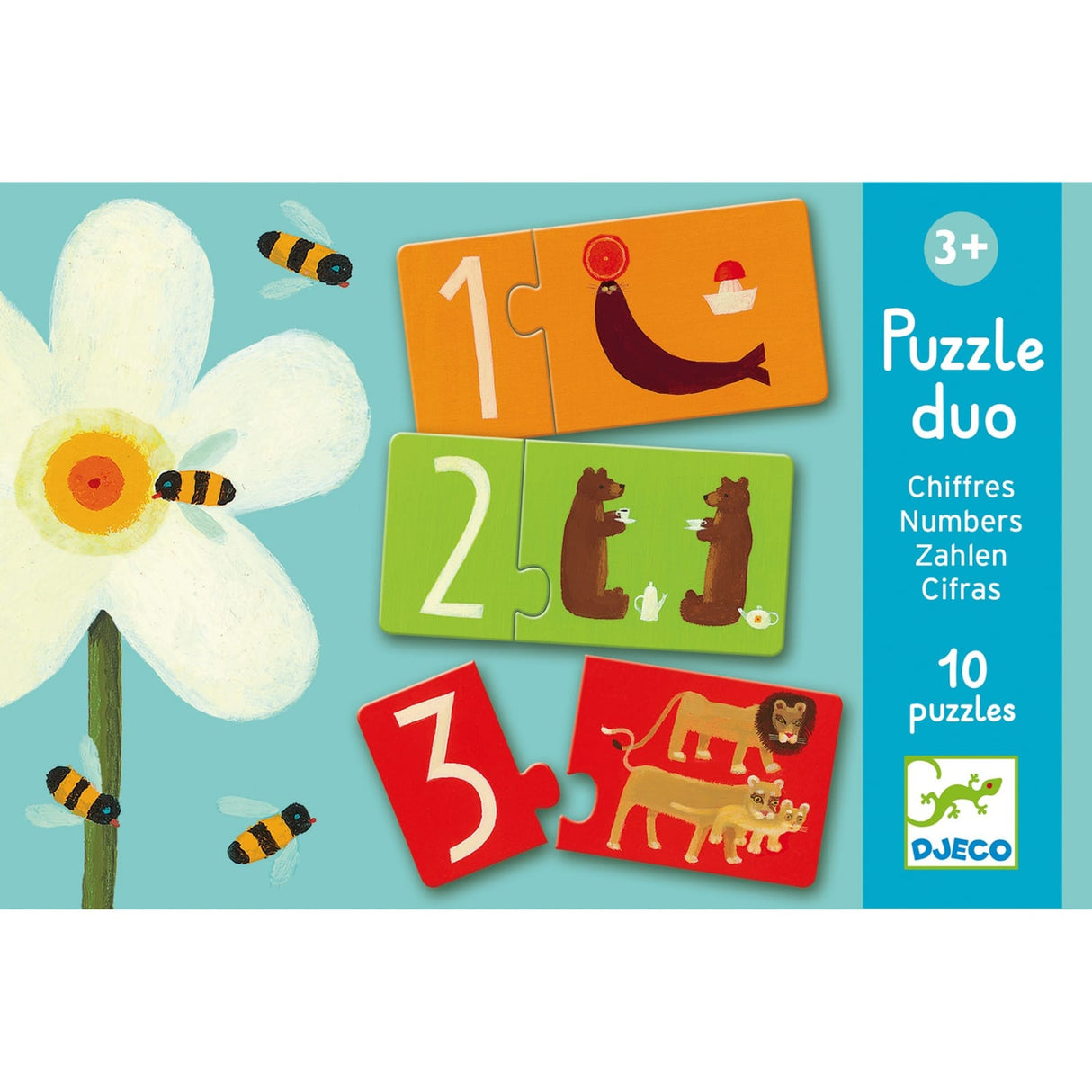 Jucarii Educative Puzzle duo Djeco Numere