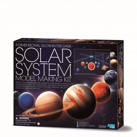 Kit Constructie Sistemul Solar 3D, straluceste in intuneric, 4M, +8 ani