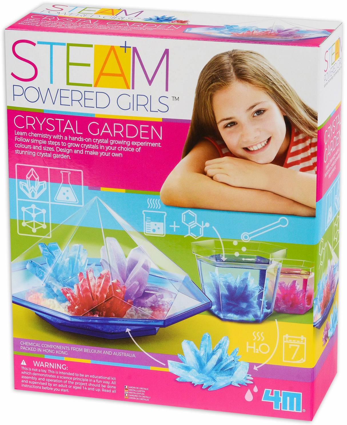 Kit stiintific - Gradina cu Cristale, STEAM Kids