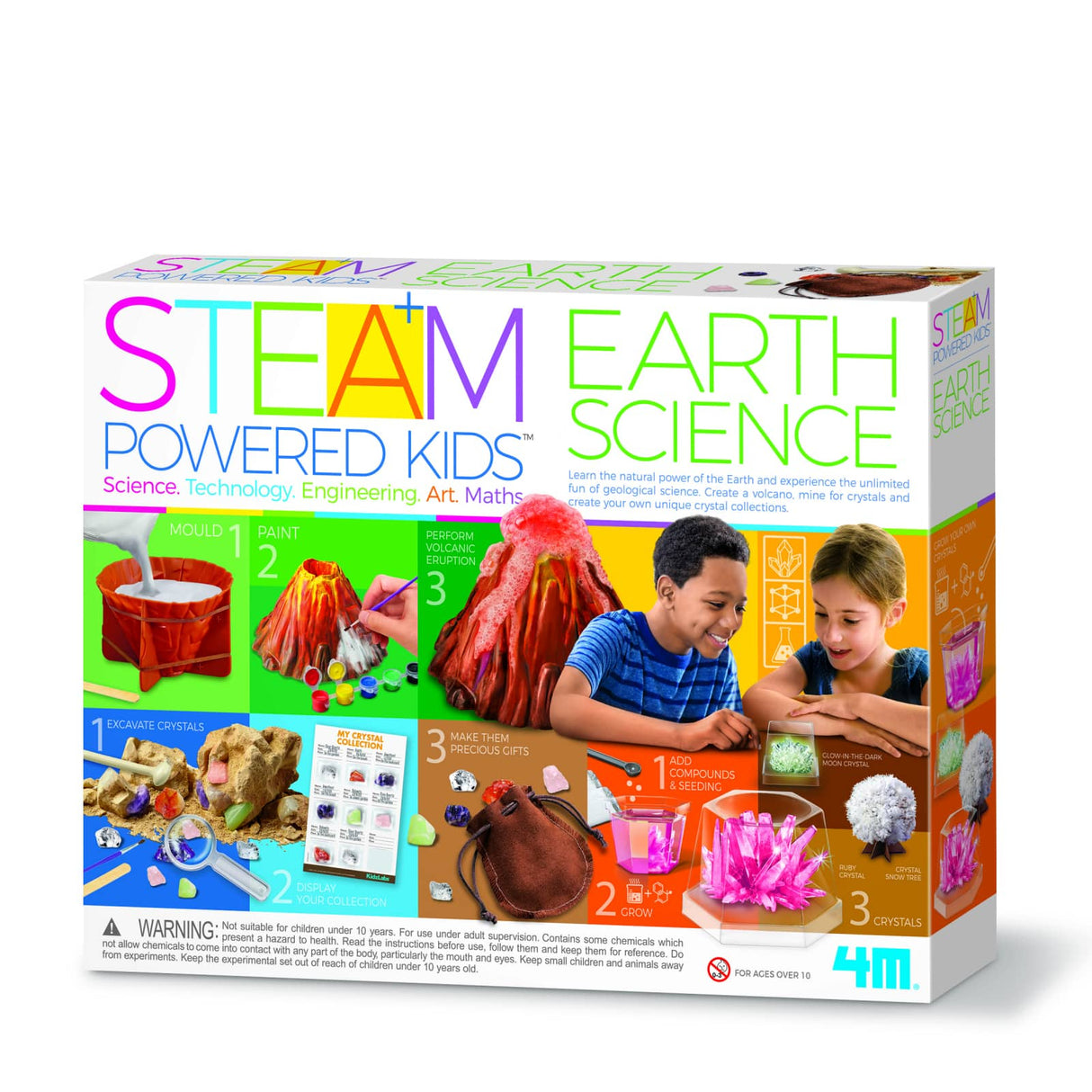 Kit stiintific - Stiinta Pamantului, STEAM Kids, 4M, +8 ani