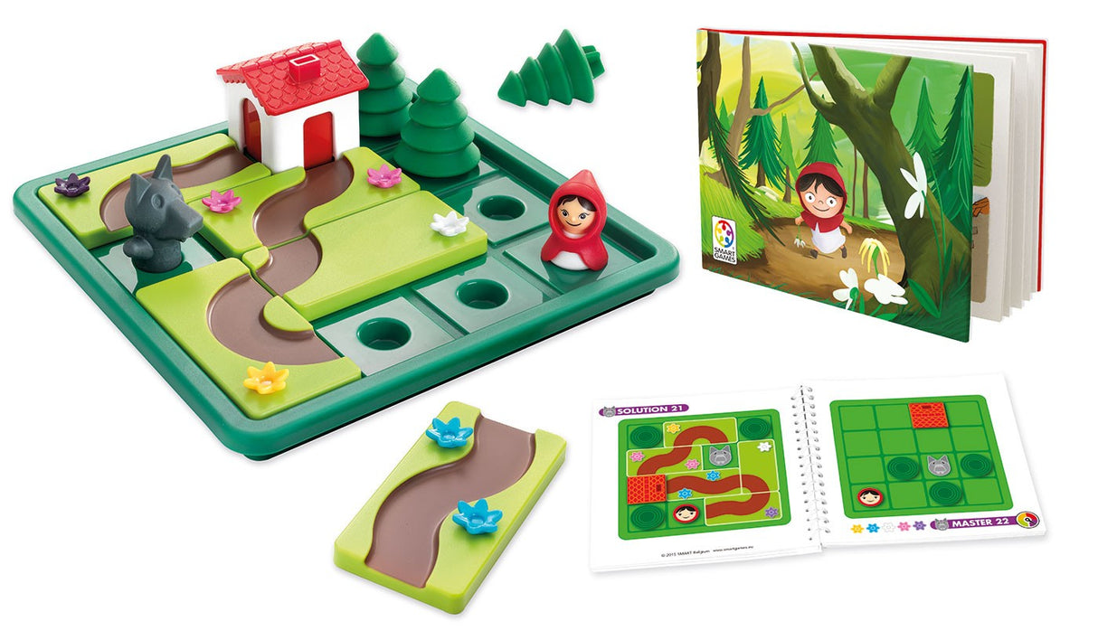 Smart Games - Little Red Riding Hood - Deluxe, joc de logica cu 48 de provocari, 4+ ani