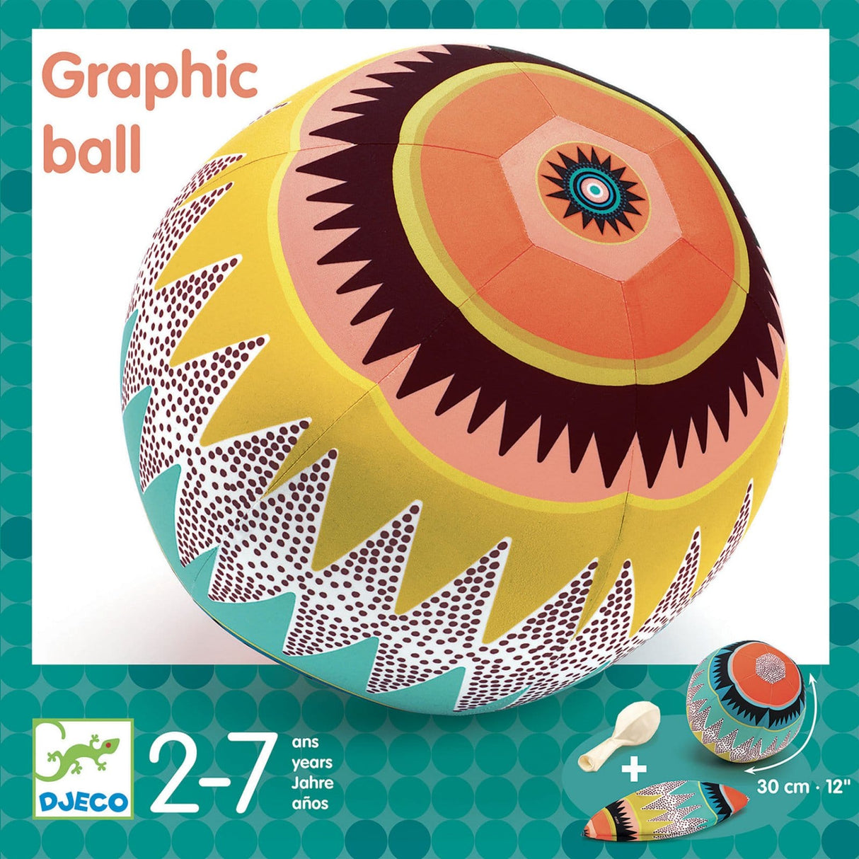 Minge usoara Djeco, Graphic ball, +2 ani