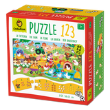 Puzzle 123 - Ferma, Ludattica, 3 ani+