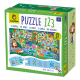 Puzzle 123 - Jungla, Ludattica, 3 ani+