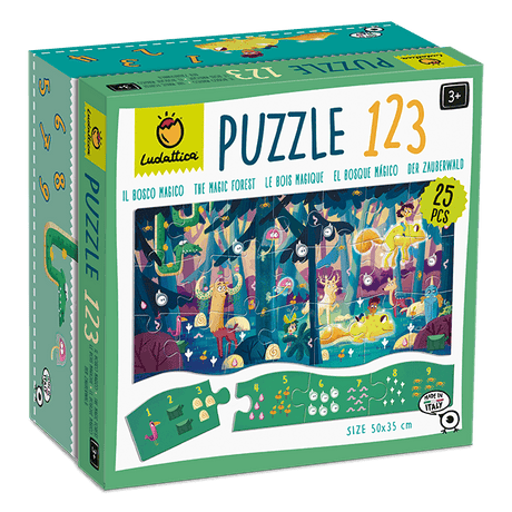 Puzzle 123 - Padurea, Ludattica, 3 ani+, 25 piese