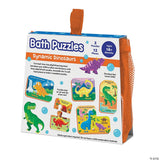 Puzzle de baie pentru bebeluși, Piese mari de spumă, Dinozaurii rapizi, Peaceable Kingdom, +18 luni