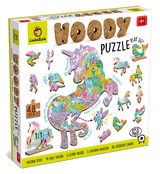 Puzzle de lemn Peisaje fantastice, Ludattica, + 4 ani, 48 piese