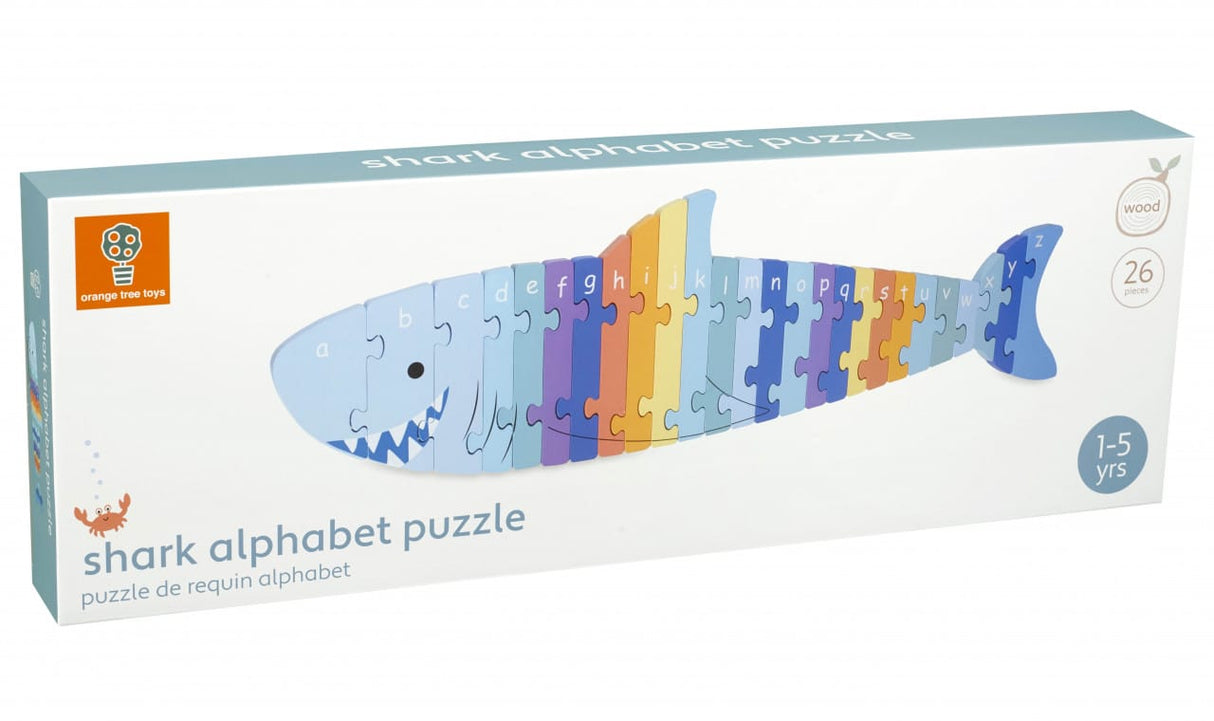 Puzzle din lemn alfabet, Orange Tree Toys