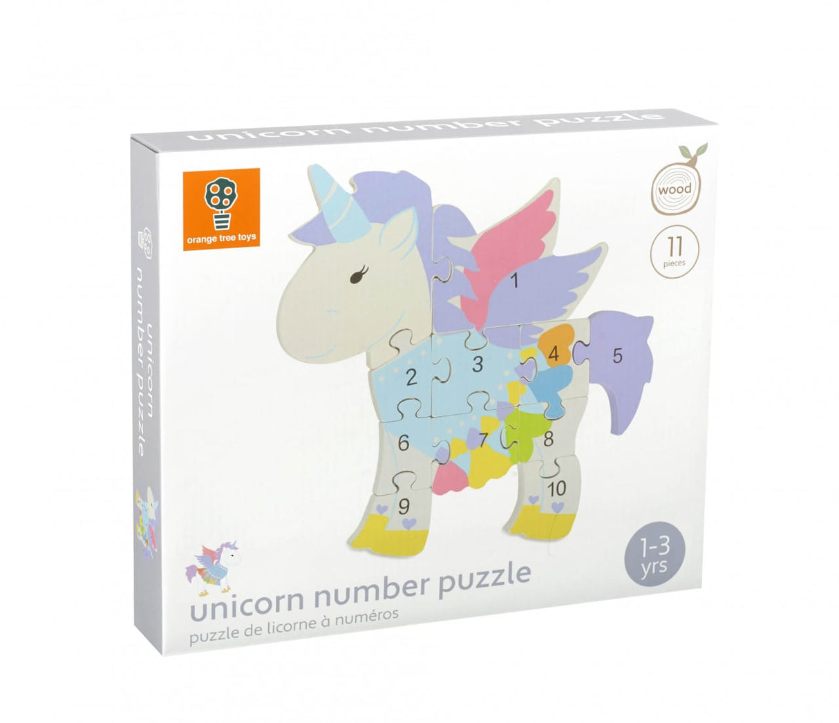 Puzzle din lemn unicorn, Orange Tree Toys