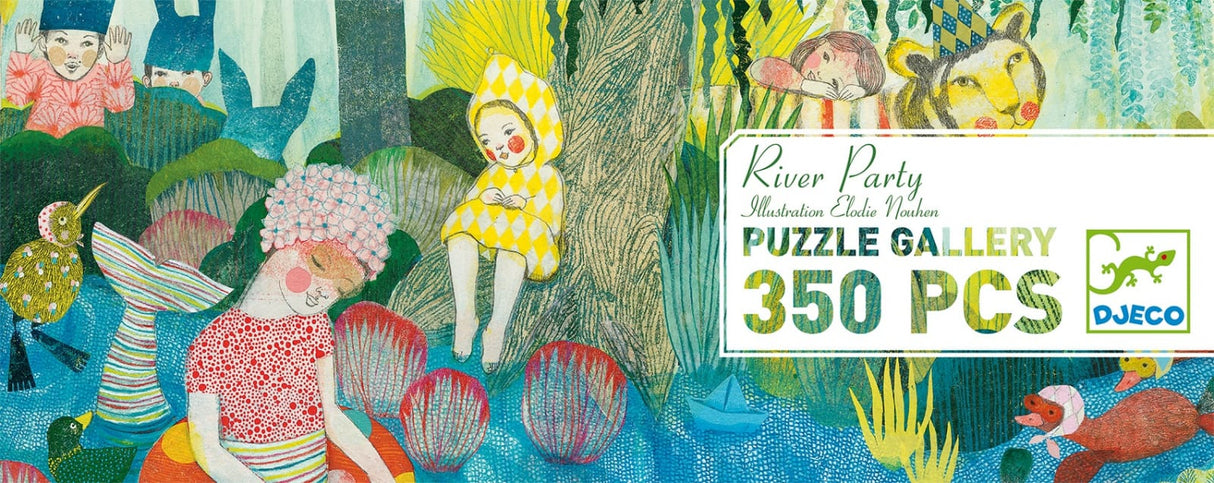 Puzzle Djeco 350 pcs, Petrecere la rau