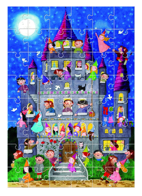 Puzzle de podea - Castelul Zânelor +3 Ani, 48 piese