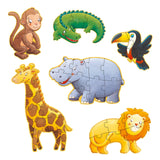 Puzzle gigant Djeco animale salbatice