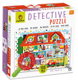 Puzzle Observatie Micul Detectiv - Casa mea, Ludattica, + 5 ani, 108 piese