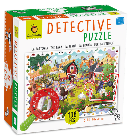 Puzzle Observatie Micul Detectiv - Ferma, Ludattica, + 5 ani, 108 piese