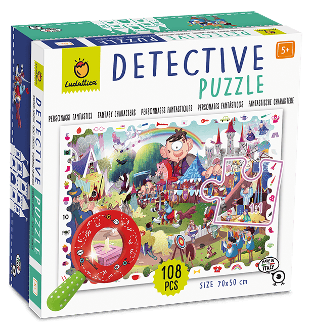 Puzzle Observatie Micul Detectiv - Personaje fantastice, Ludattica, + 5 ani, 108 piese