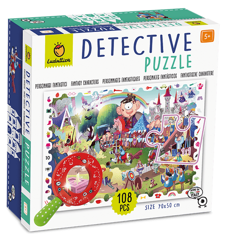 Puzzle Observatie Micul Detectiv - Personaje fantastice, Ludattica, + 5 ani, 108 piese