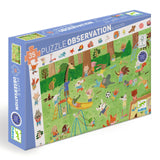 Puzzle observatie Gradina micilor prieteni, Djeco, 4 ani+