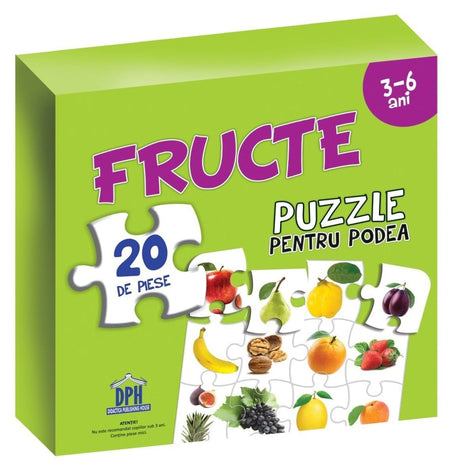 Puzzle pentru podea - Fructe, DPH, 2-3 ani +