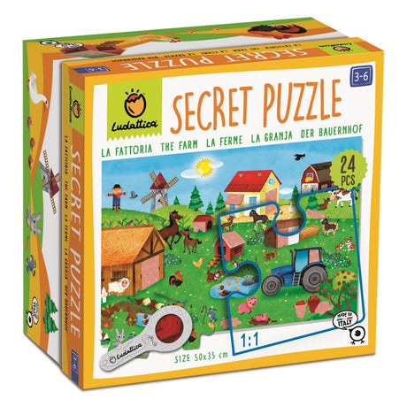 Secret Puzzle - Ferma, Ludattica,2-3, 24 piese