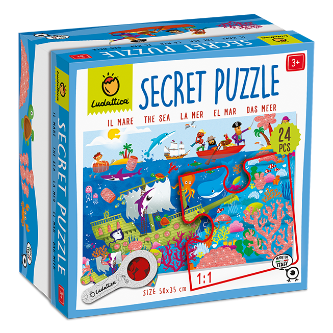 Secret Puzzle - Marea, Ludattica, 2-5 ani, 24 piese