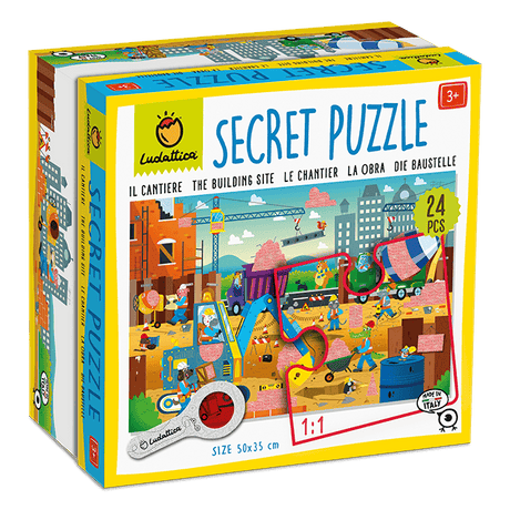 Secret Puzzle - Santierul, Ludattica, 3 ani+, 24 piese