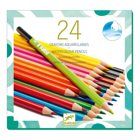 Set 24 creioane acuarela, Djeco