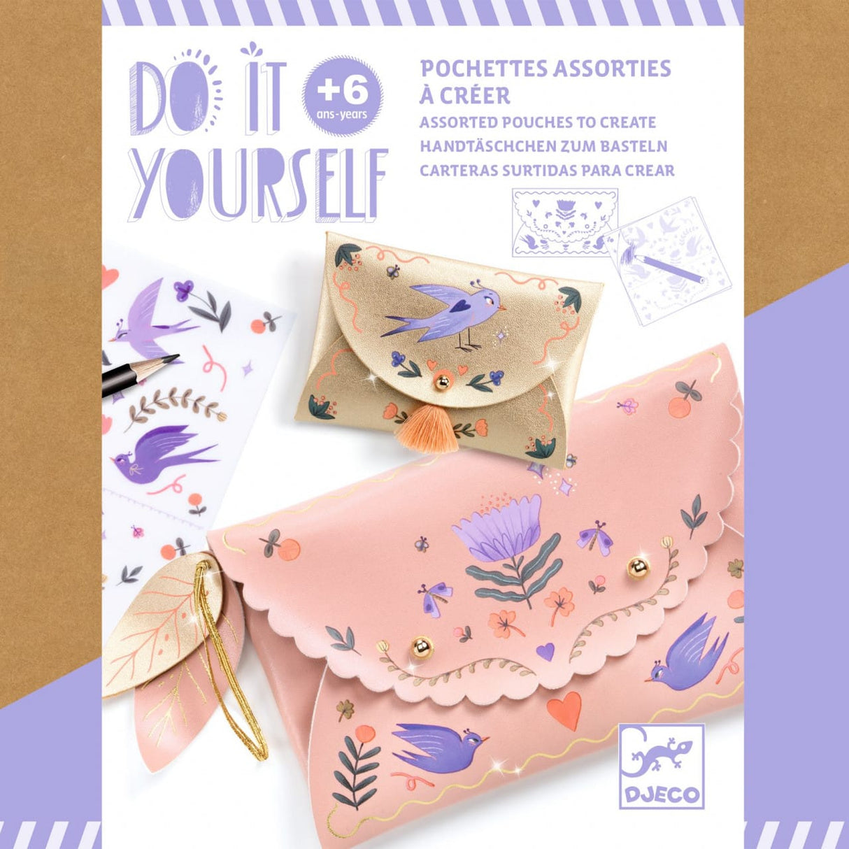 Set DIY Djeco, Poseta si portmoneu